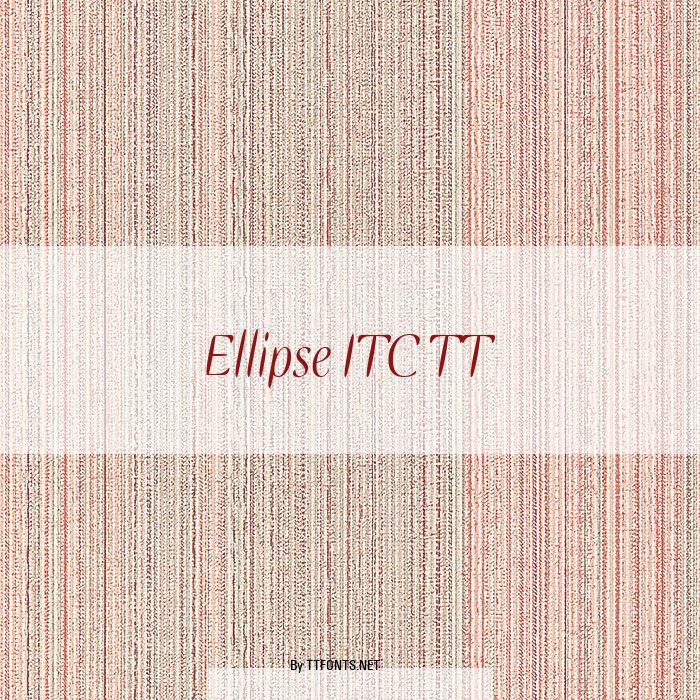Ellipse ITC TT example